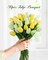 30PCS Summer Floral Arrangement – Artificial Tulips, Real Touch Faux PU Flowers for Table Centerpieces, Kitchen, Home Decor (Mix Green)